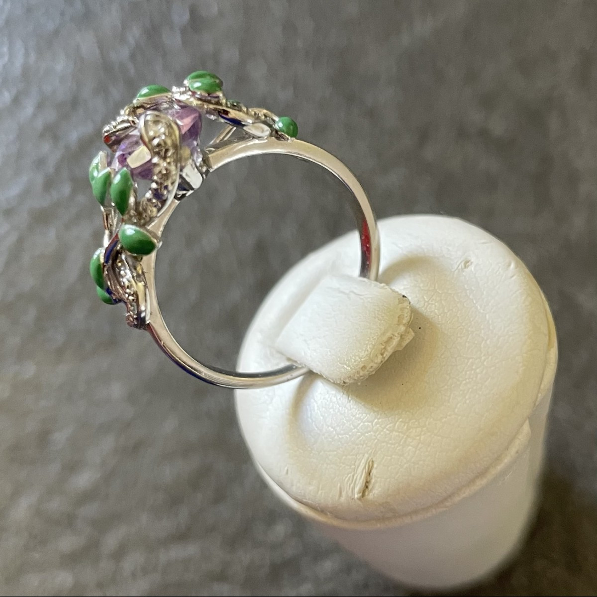 BAGUE SERPENT " DE L EDEN " - ARGENT 925 -POINCON  DE MARQUE- XX°-photo-3