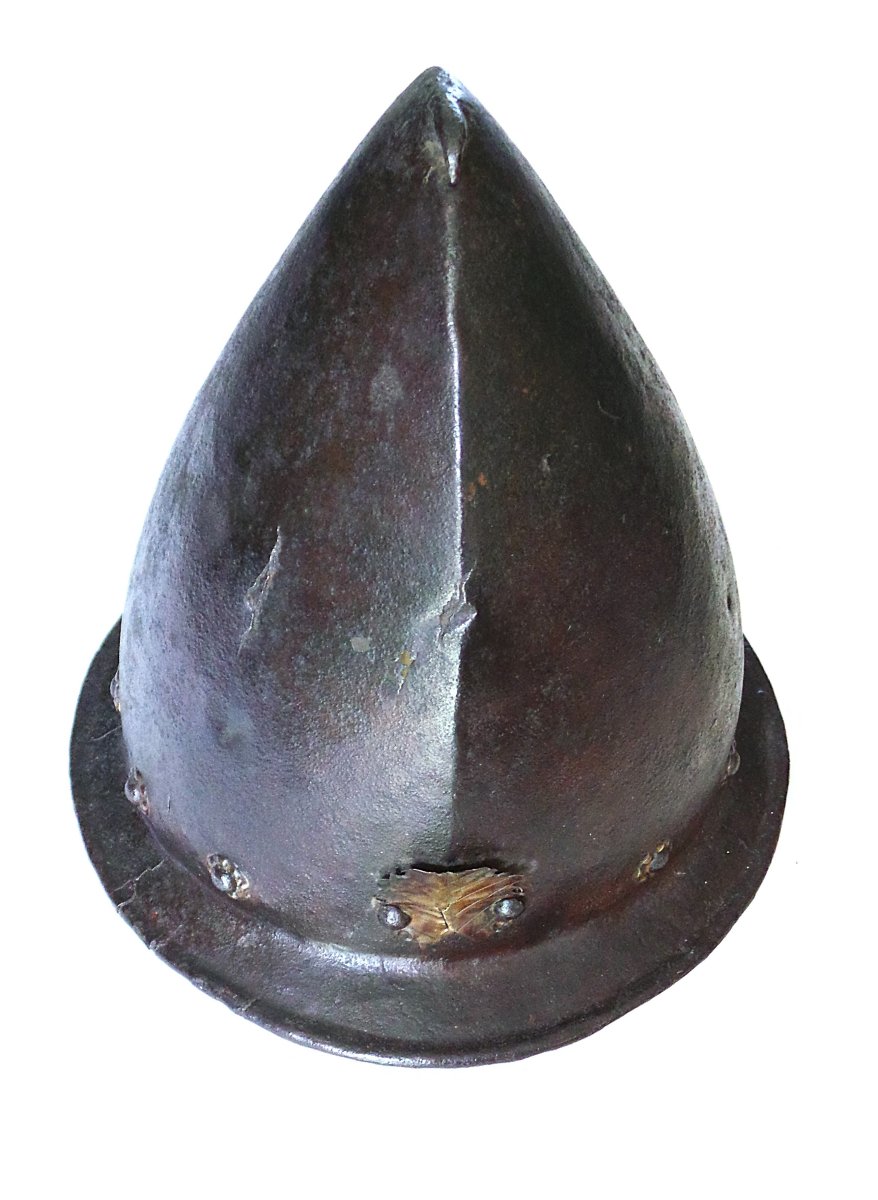 Cabasset A Petit Ergot De Fantassin d'Infanterie Ou De Piquet - Circa 1550 - XVI° Century-photo-2
