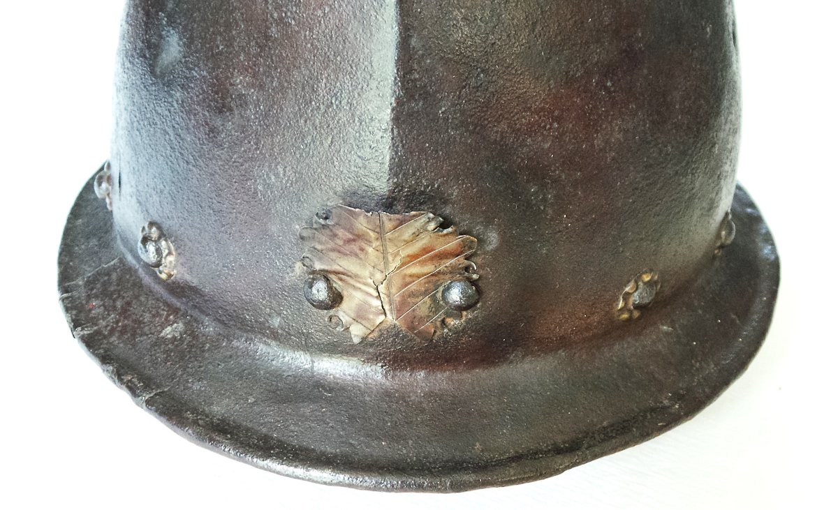 Cabasset A Petit Ergot De Fantassin d'Infanterie Ou De Piquet - Circa 1550 - XVI° Century-photo-3