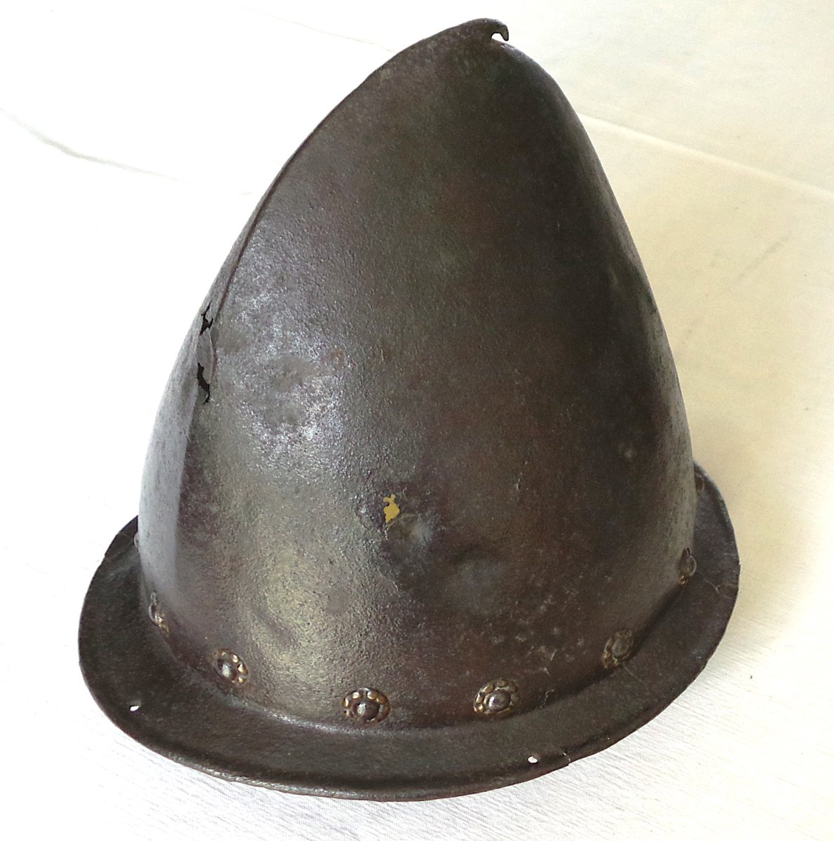 Cabasset A Petit Ergot De Fantassin d'Infanterie Ou De Piquet - Circa 1550 - XVI° Century-photo-2