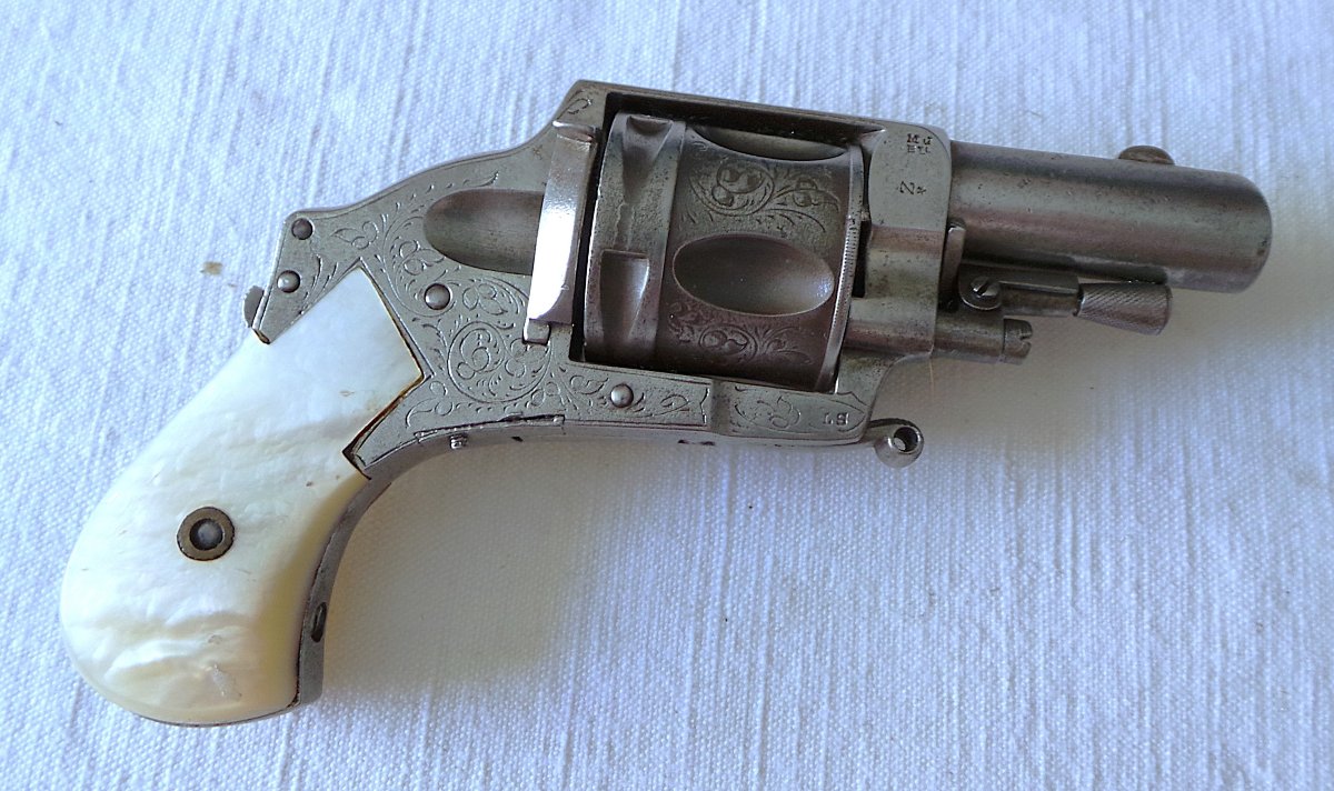Bull Dogs  Pocket Revolver - Hammerless Type With A Folding Trigger