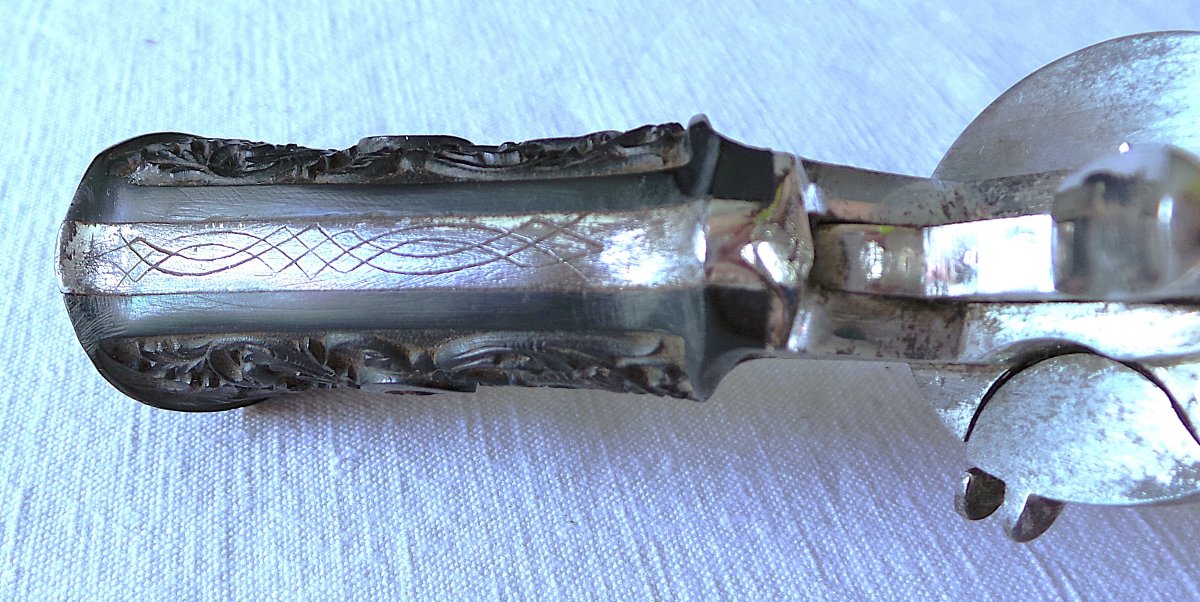 Lefaucheux-type Spindle Revolver With Folding Trigger In Its Holster - 19th Century-photo-6