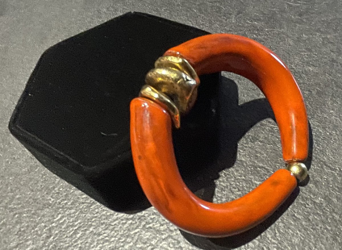 BRACELET SEMI-RIGIDE EN CERAMIQUE DE MARIE PASTORELLI -1992 -XX°