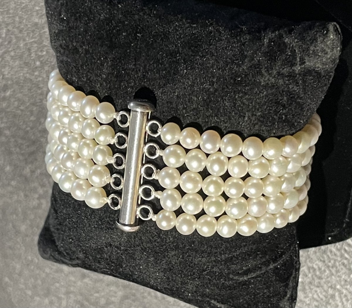 BRACELET DE 170 PERLES D EAU DOUCE SUR 5 RANGS - XX°