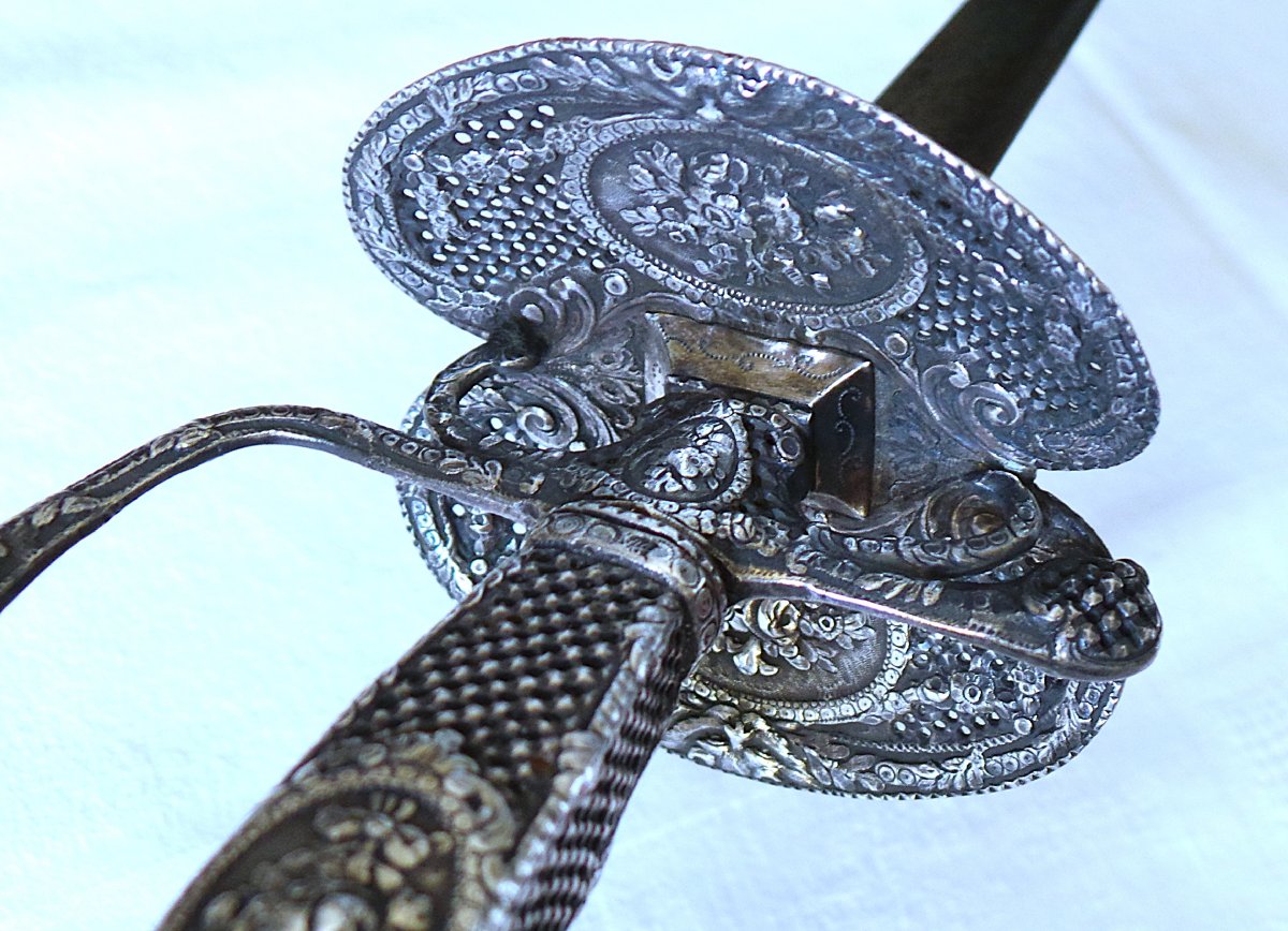 Silver Court Sword From The Louis XVI Era - 18th Century-photo-4
