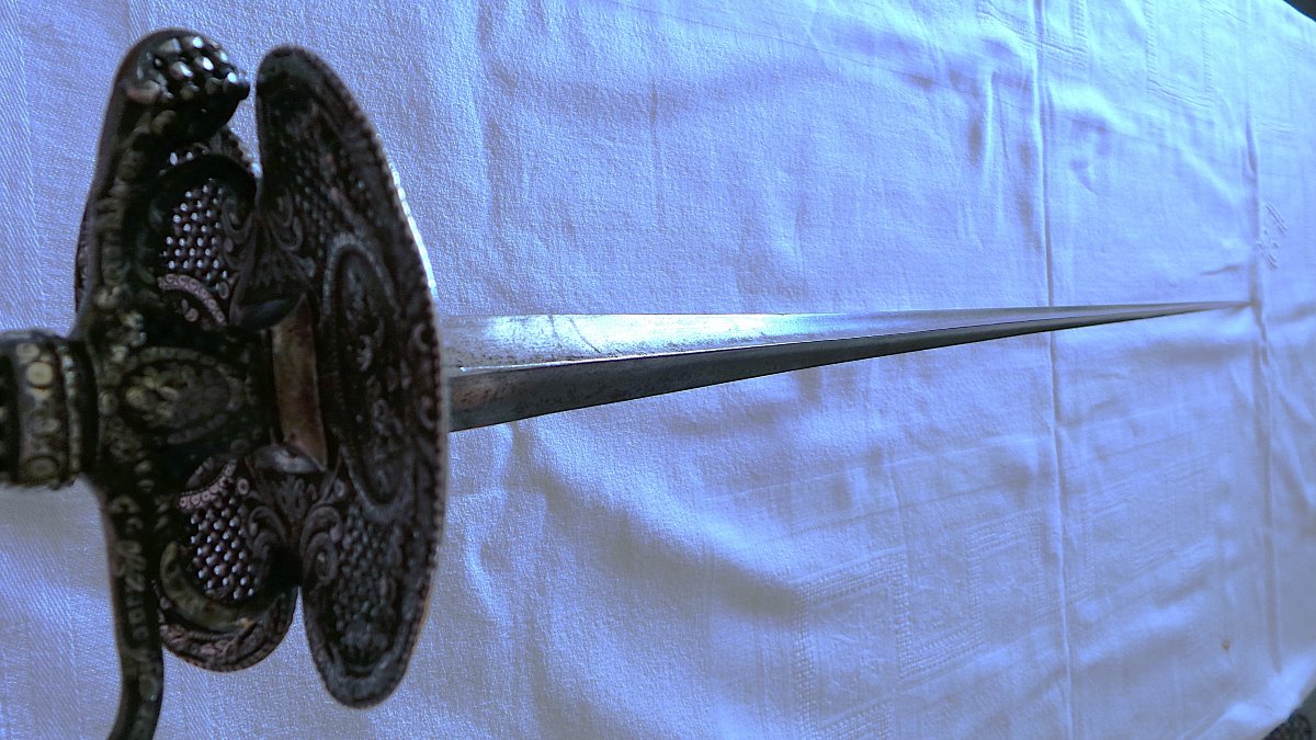Silver Court Sword From The Louis XVI Era - 18th Century-photo-5