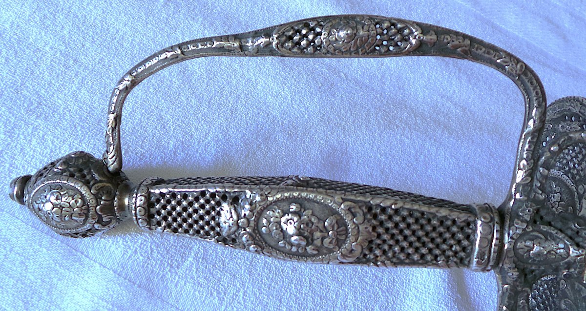 Silver Court Sword From The Louis XVI Era - 18th Century-photo-7