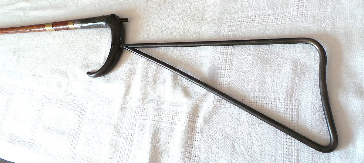 Etoile-model Shotgun Cane From The St-etienne Arms & Bicycles Manufactory France -xix°-photo-3