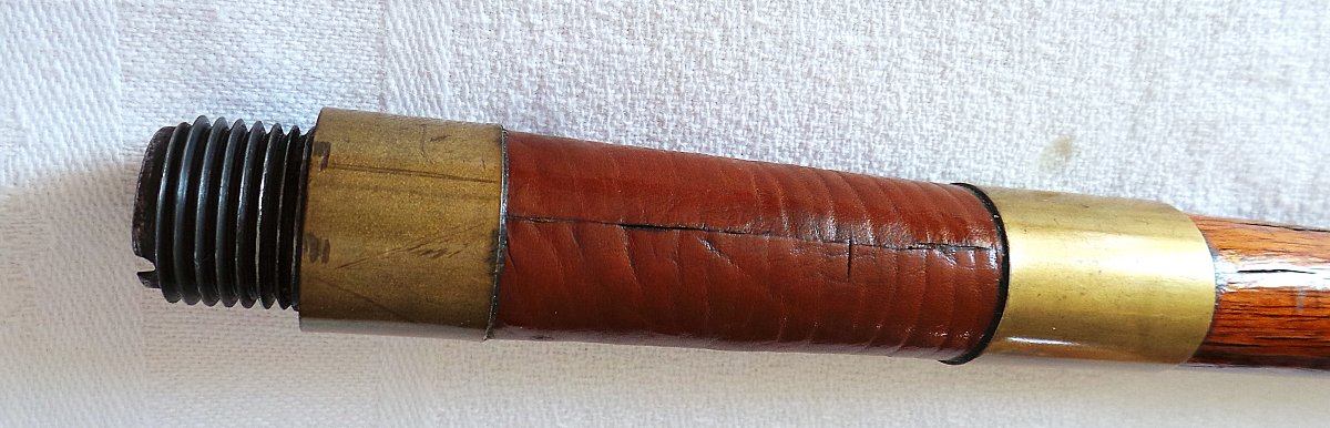 Etoile-model Shotgun Cane From The St-etienne Arms & Bicycles Manufactory France -xix°-photo-3