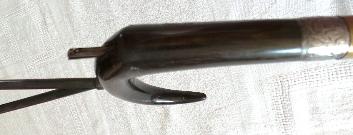 Etoile-model Shotgun Cane From The St-etienne Arms & Bicycles Manufactory France -xix°-photo-8