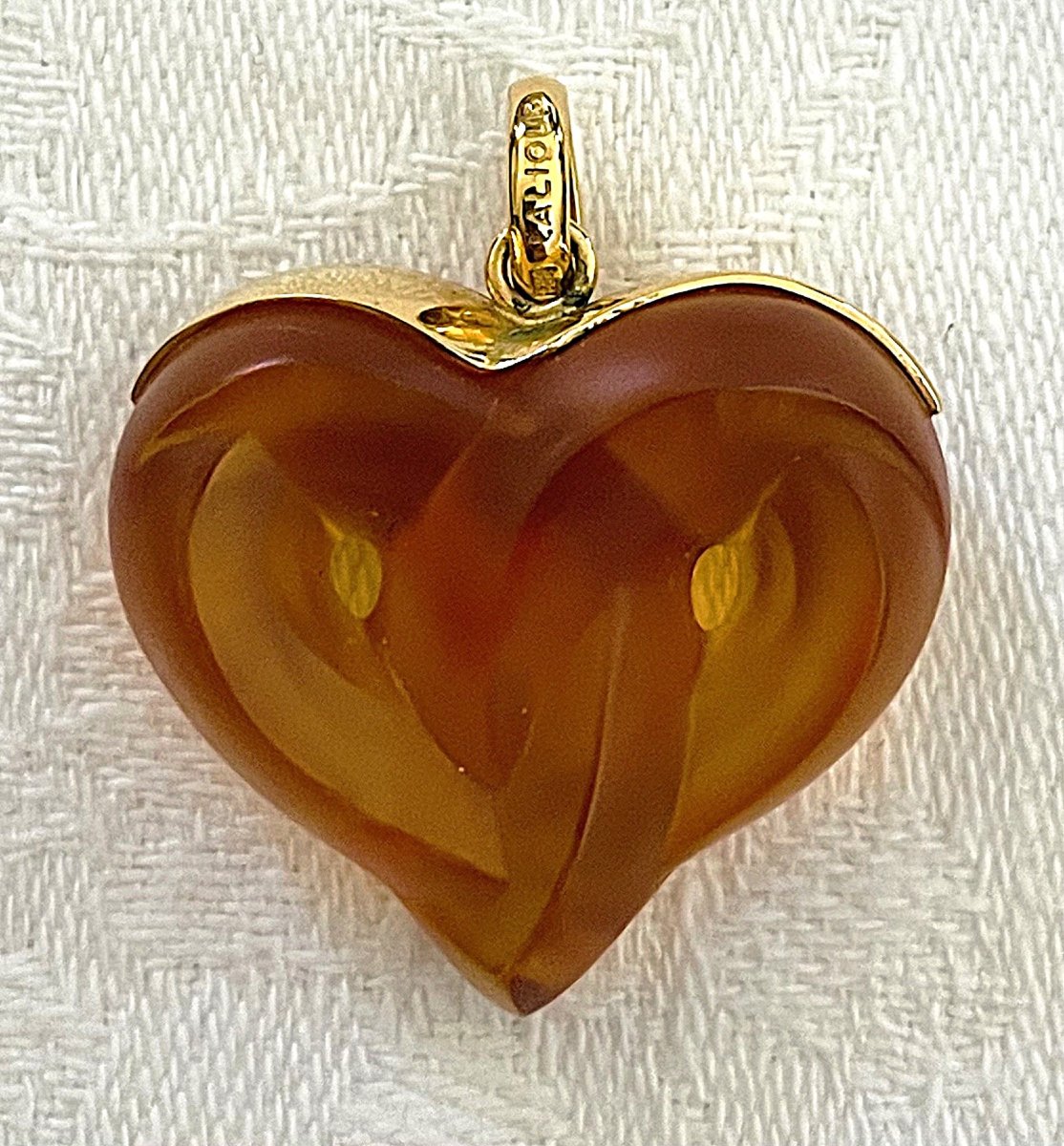 PENDENTIF " LALIQUE " COEUR - XX°-photo-1