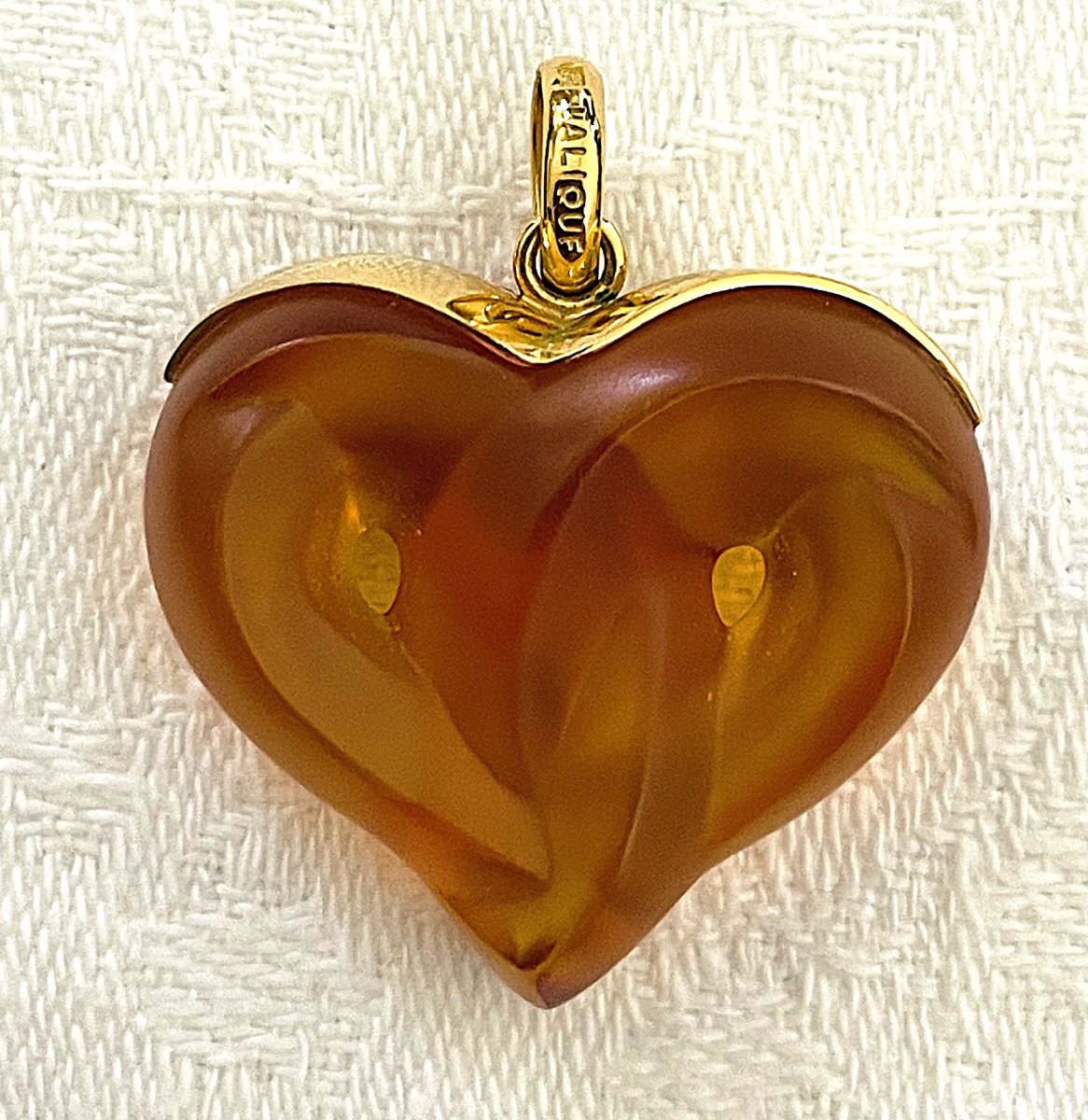 PENDENTIF " LALIQUE " COEUR - XX°
