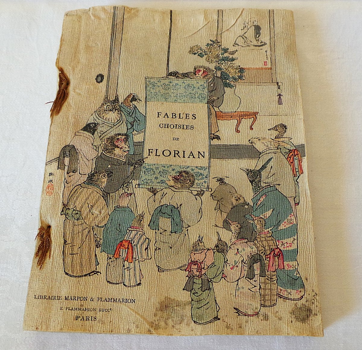 " FABLES CHOISIES DE FLORIAN " - J.P CLARIS - ARTISTES JAPONAIS - TOKIO - 1895 - XIX°