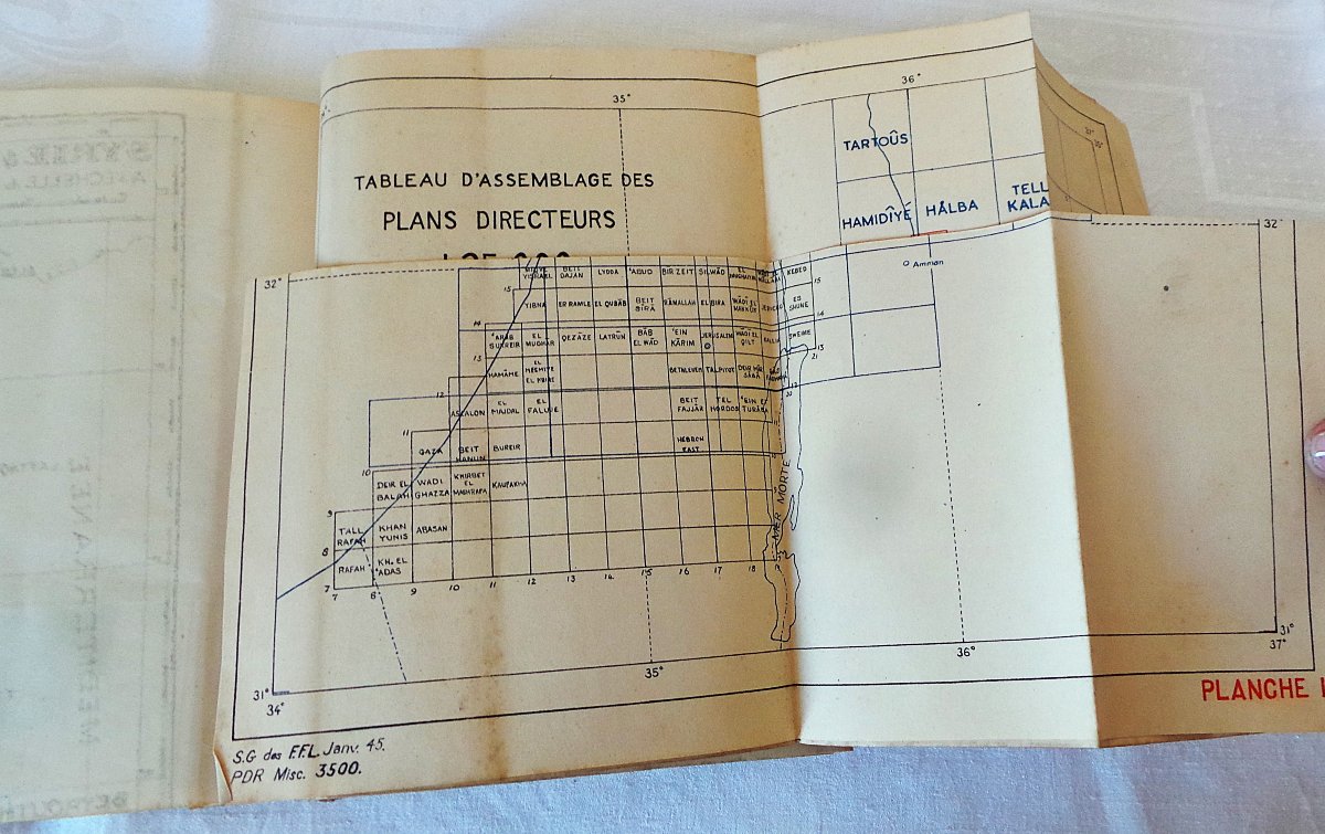 RAPPORT 1944 - FORCES FRANCAISE AU LEVANT - SERVICES GEOGRAPHIQUE - XX°-photo-4