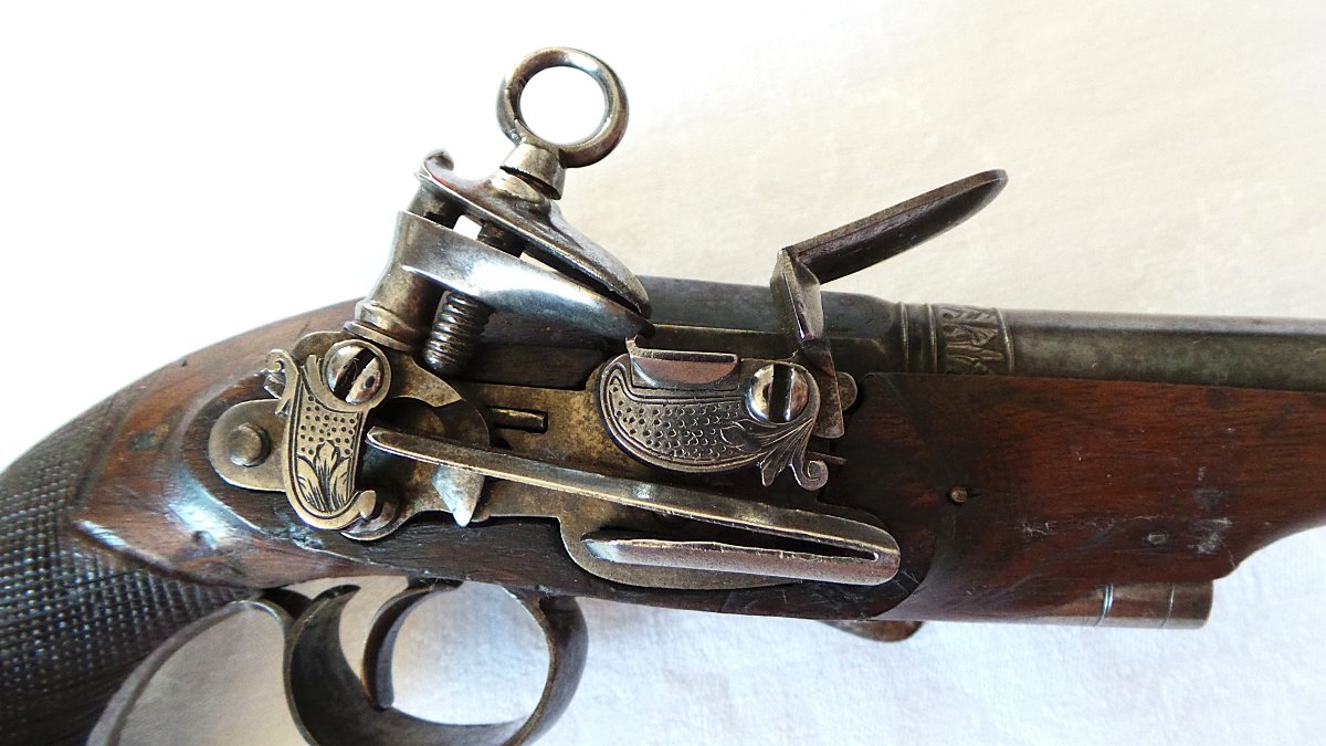 Cavalry Officer's Pistol - 18th Century - Miquelet-style Lock-photo-3