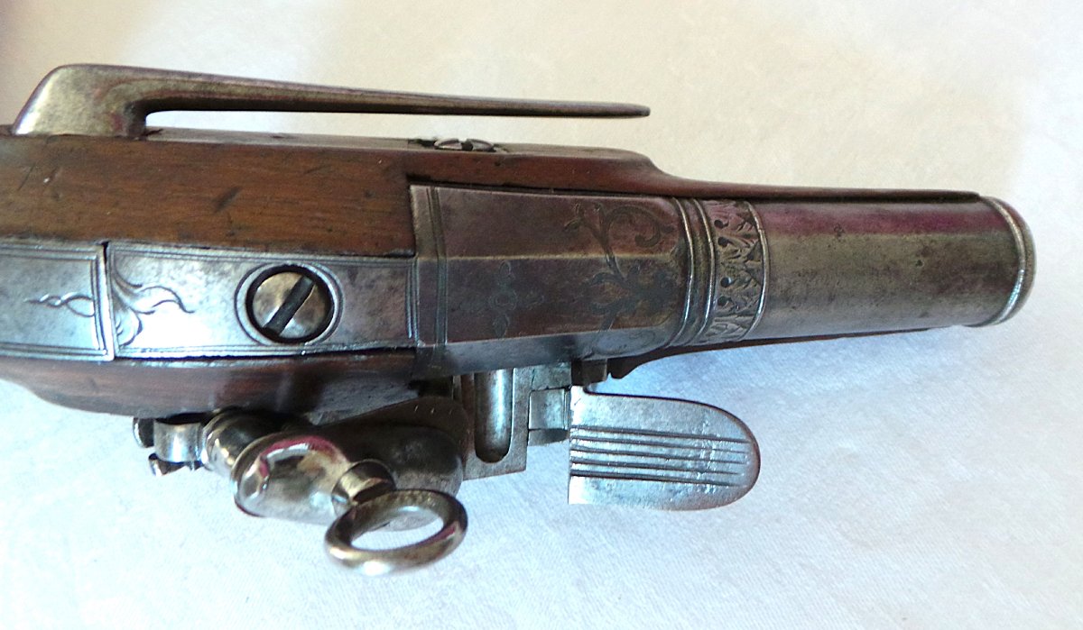 Cavalry Officer's Pistol - 18th Century - Miquelet-style Lock-photo-4