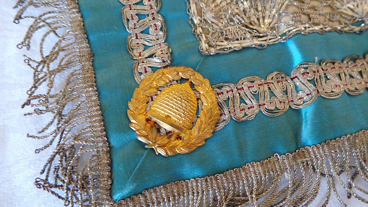 "olddfellows" Apron - Silk - 19th Century-photo-4