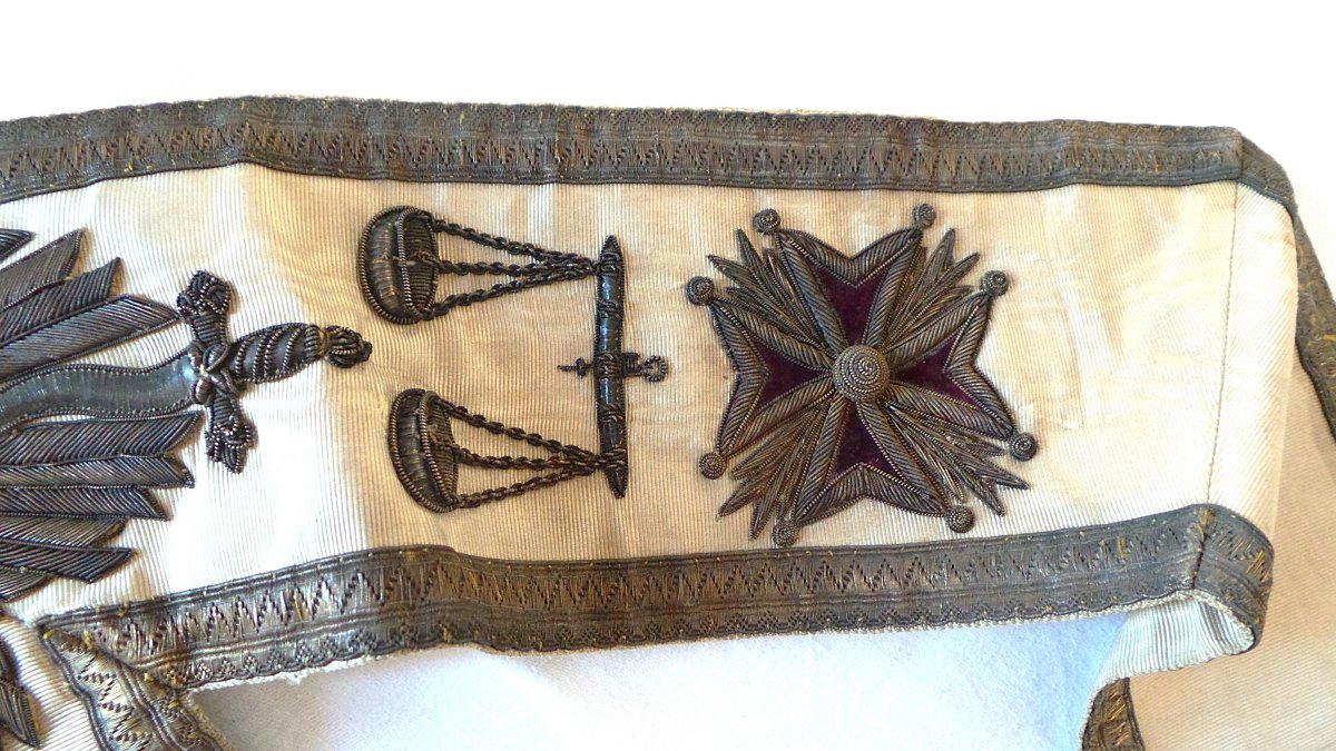 Long Necklace - 31° Degre - Brooch Silk - XX°-photo-1