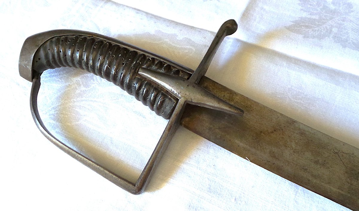 Hussar Saber - 18th Century - Austria-hungary - Circa 1750 - Iron Hilt-photo-3