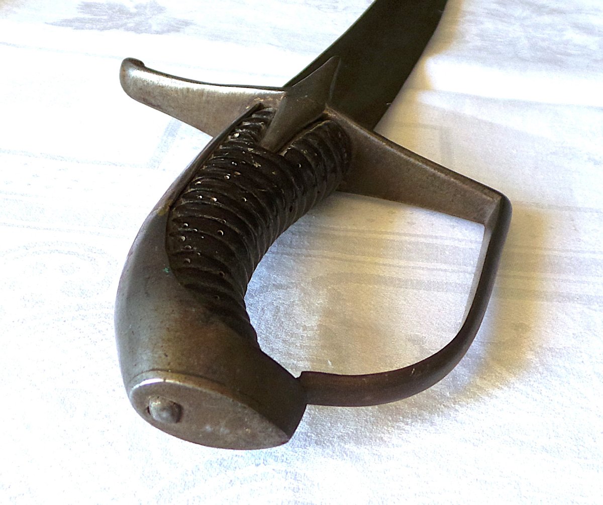 Hussar Saber - 18th Century - Austria-hungary - Circa 1750 - Iron Hilt-photo-1