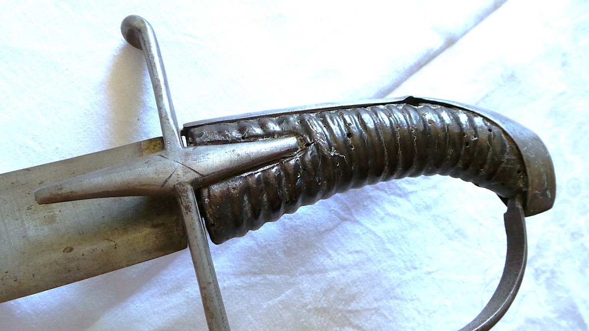 Hussar Saber - 18th Century - Austria-hungary - Circa 1750 - Iron Hilt-photo-5