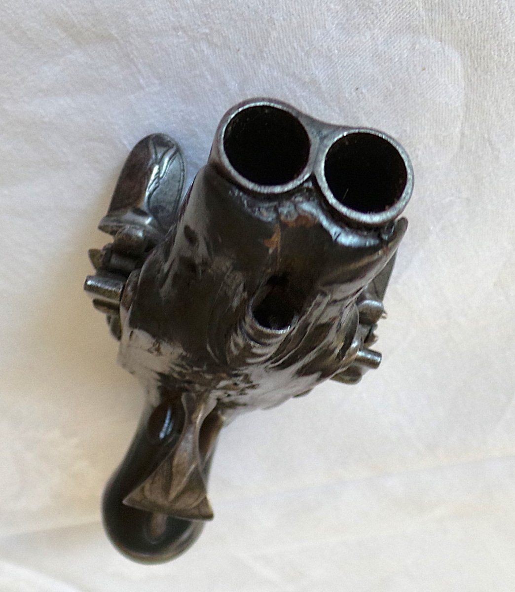 Travel Flintlock Pistol — Side-by-side Barrels — 18th Century — Louis XV — 1760-photo-5