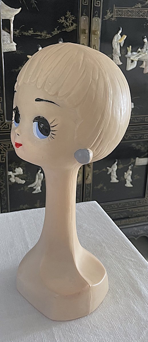 MAROTTE " TWIGGY " TETE A CHAPEAU - CIRCA 1960/1970 -photo-3