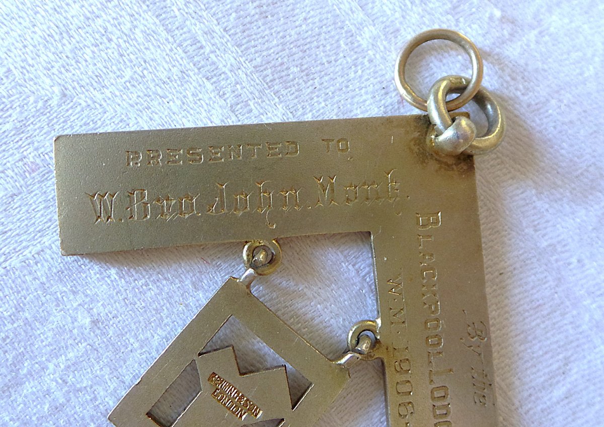 Silver Master's Pass Jewel Dated 1906 -photo-2
