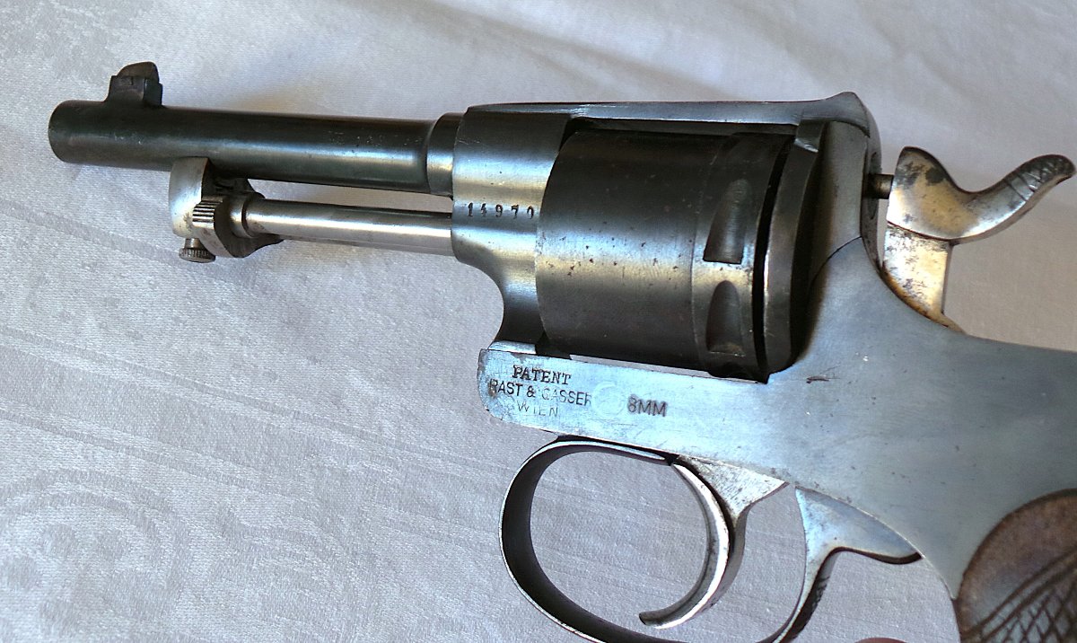 "rast Und Gasser" Revolver - Model 1898 - Austria - 8 Mm Caliber -photo-3