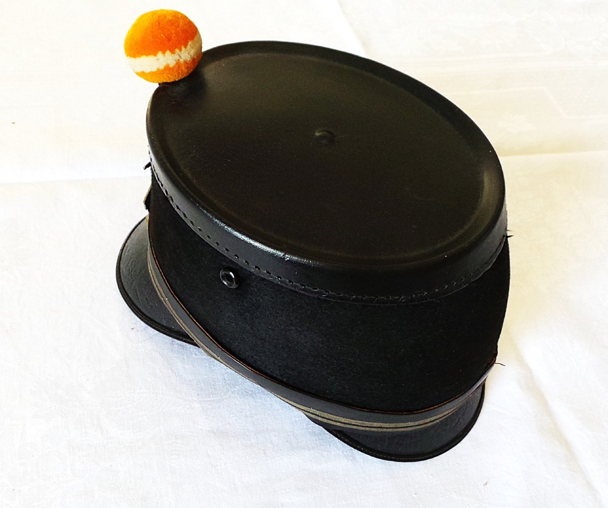 SHAKO 10 EME REGIMENT D INFANTERIE - SUISSE - CANTON DE GENEVE - MOD 1888- MAISON MOHR & SPEYER-photo-3