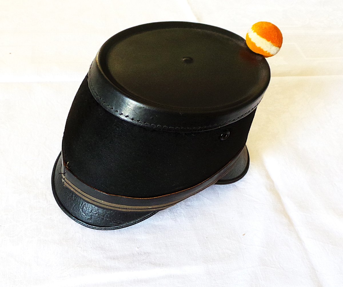 SHAKO 10 EME REGIMENT D INFANTERIE - SUISSE - CANTON DE GENEVE - MOD 1888- MAISON MOHR & SPEYER-photo-4