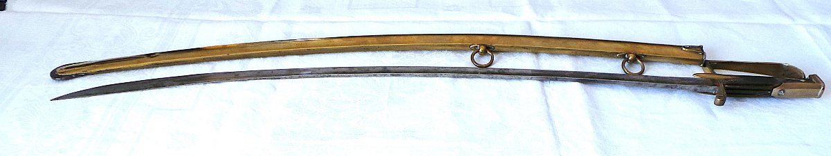 SABRE D OFFICIER DE HUSSARD -EPOQUE CONSULAT - XVIII°-photo-2