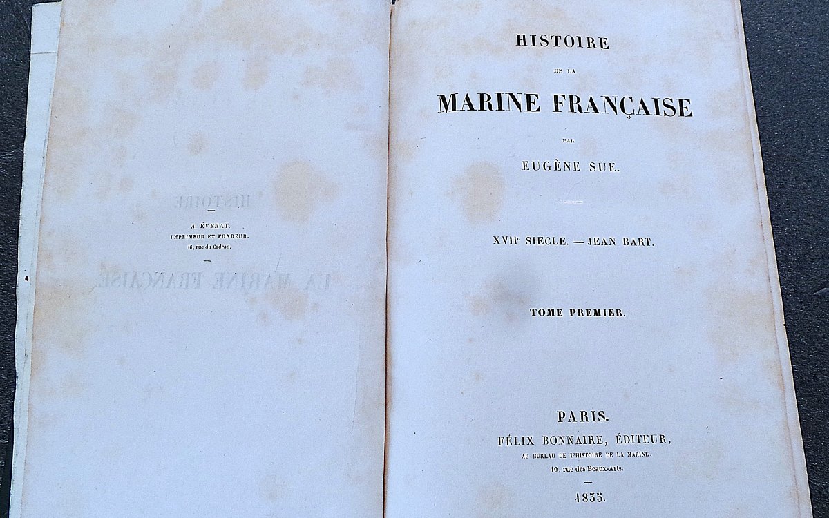 History Of The French Navy—eugene Sue—1835—edited By Felix Bonnaire—volumes 1, 2, 4, 5—-photo-4
