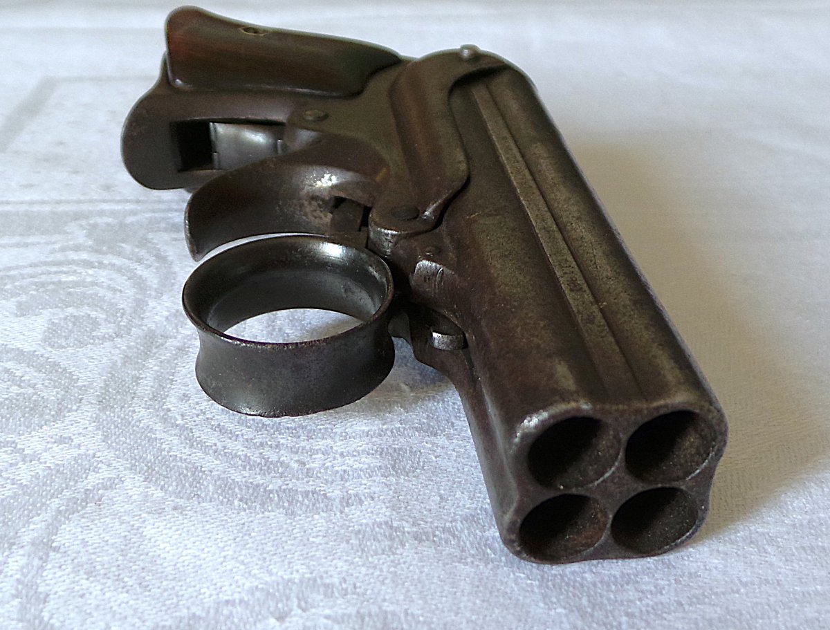 Remington "elliot Deringer" Pistol, New No. 2 - Cal. 32rf - 4 Barrels - Patent 1861--photo-3