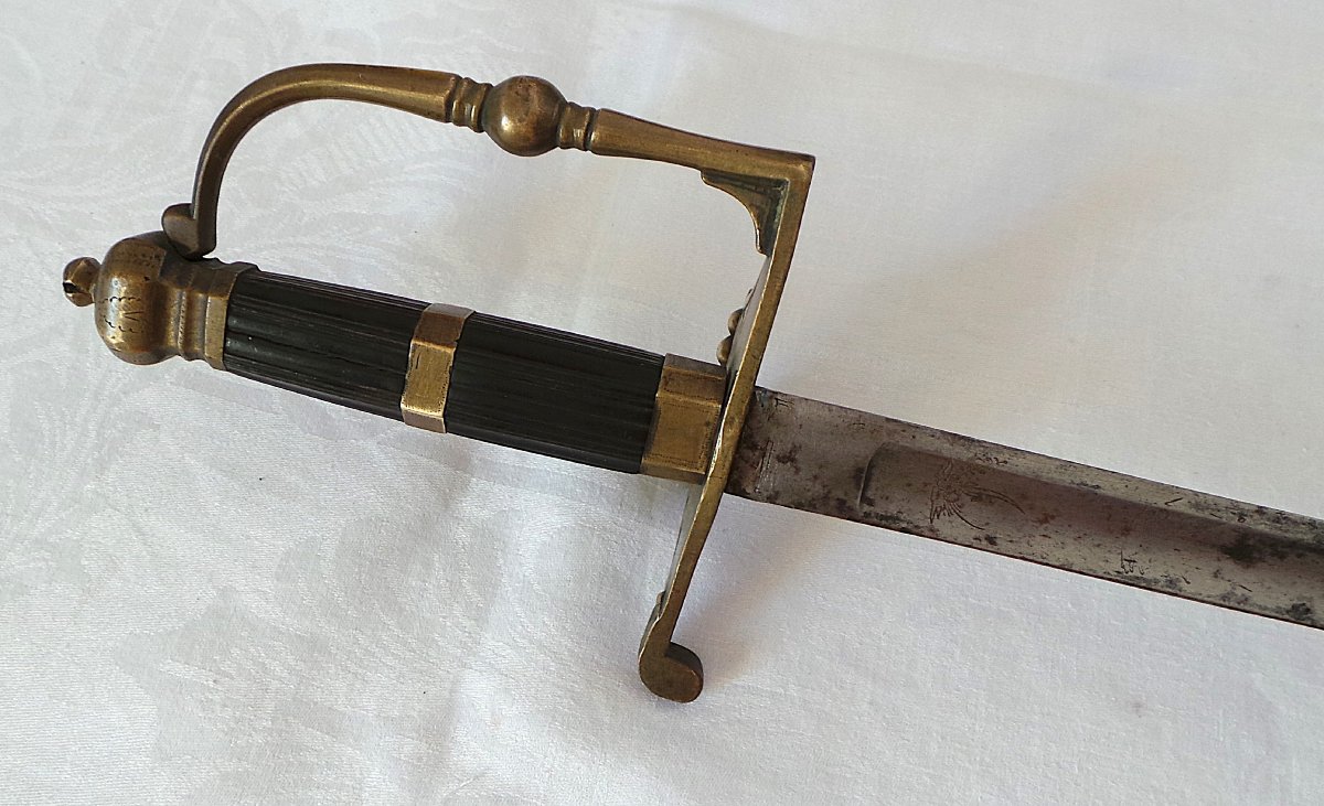 EPEE D OFFICIER -DRAGON - CHASSEUR A CHEVAL -EPOQUE - CONSULAT -1ER EMPIRE - 1799 - 1814 - -photo-4