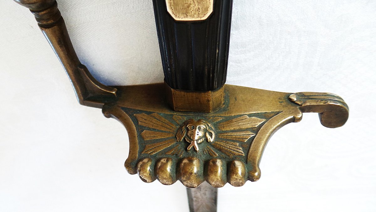 EPEE D OFFICIER -DRAGON - CHASSEUR A CHEVAL -EPOQUE - CONSULAT -1ER EMPIRE - 1799 - 1814 - -photo-3