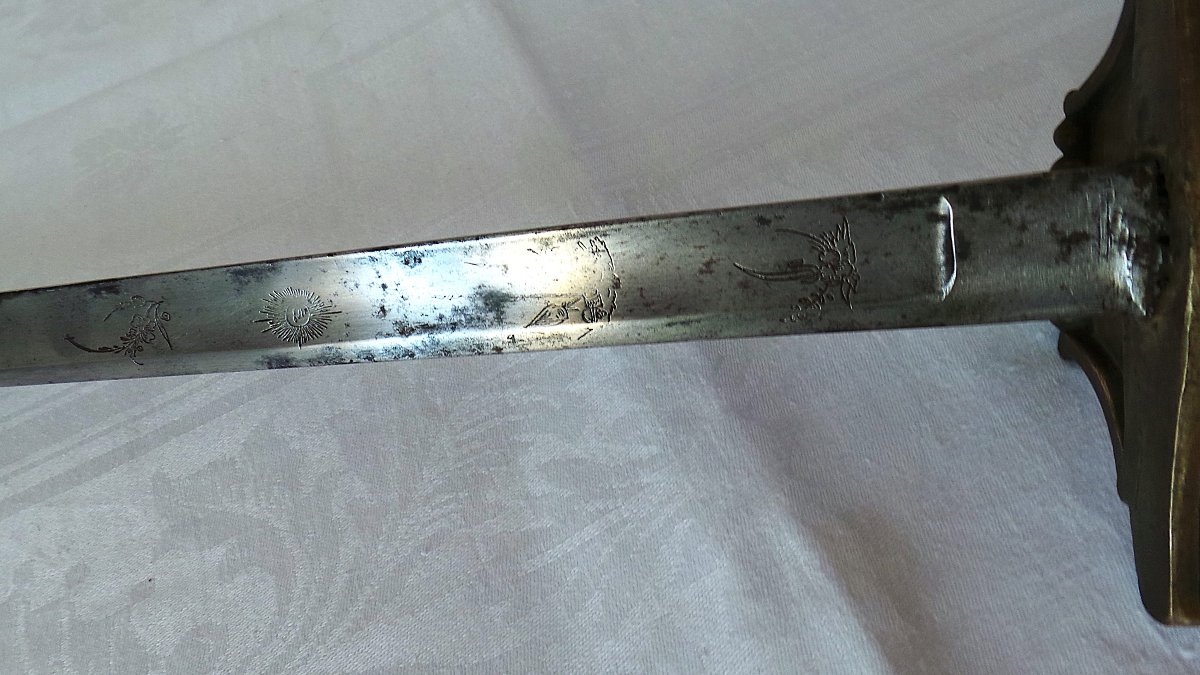 EPEE D OFFICIER -DRAGON - CHASSEUR A CHEVAL -EPOQUE - CONSULAT -1ER EMPIRE - 1799 - 1814 - -photo-5