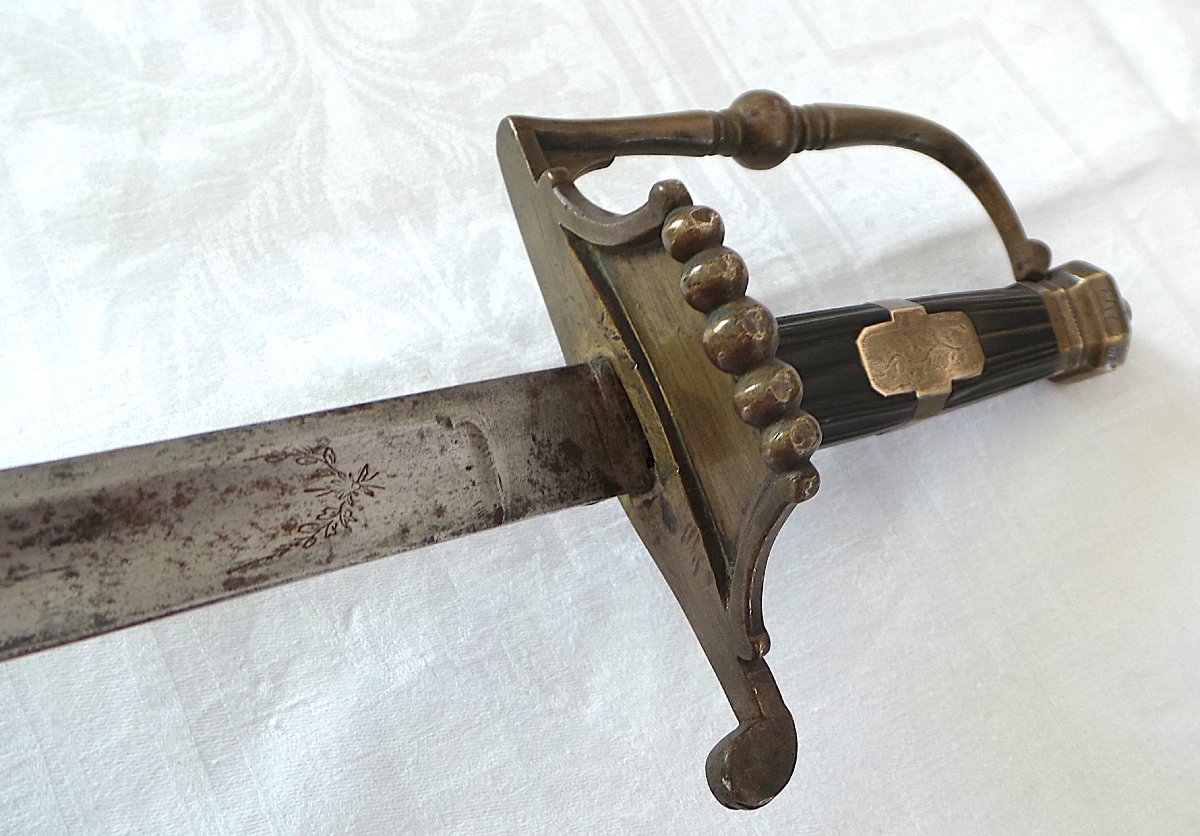 EPEE D OFFICIER -DRAGON - CHASSEUR A CHEVAL -EPOQUE - CONSULAT -1ER EMPIRE - 1799 - 1814 - -photo-7