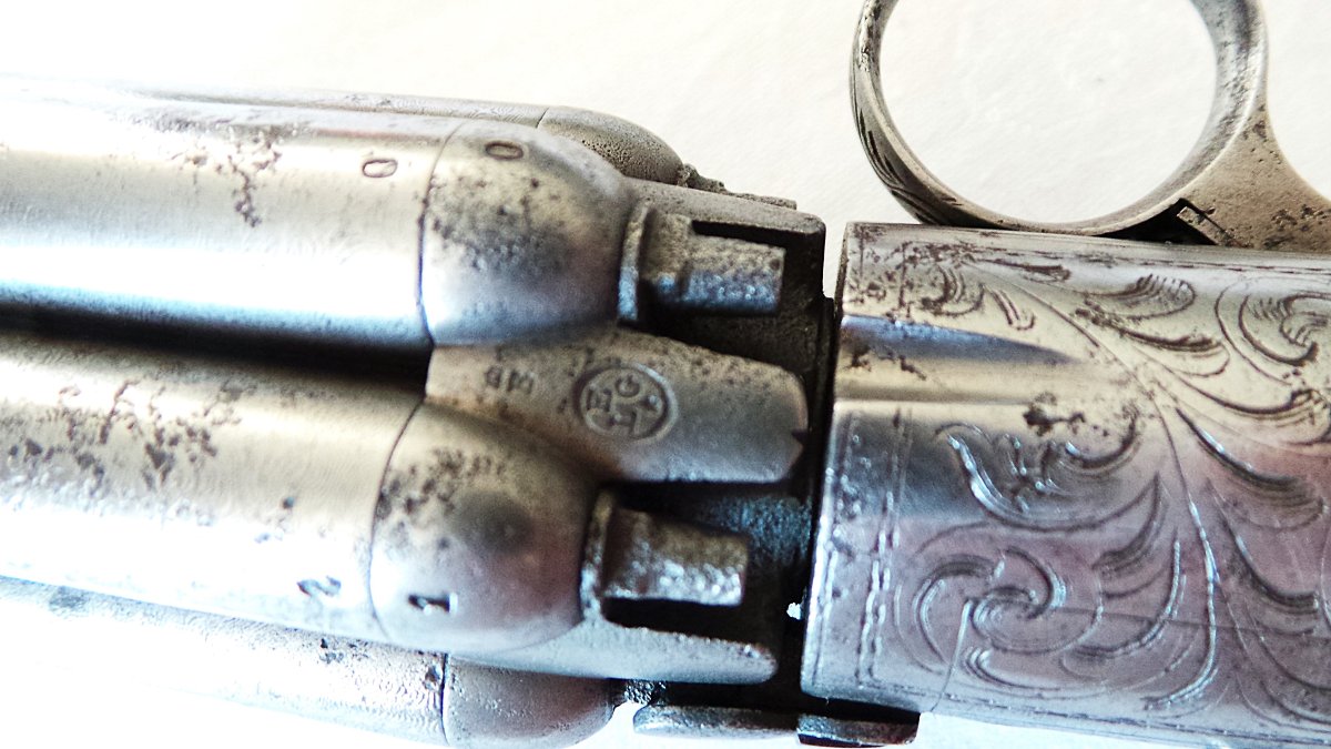 Revolver - "david-hermand" Pepper Mill - 9 Mm Caliber - 6 Cylinders - Top-fire - 1837 - 19th Century -photo-4