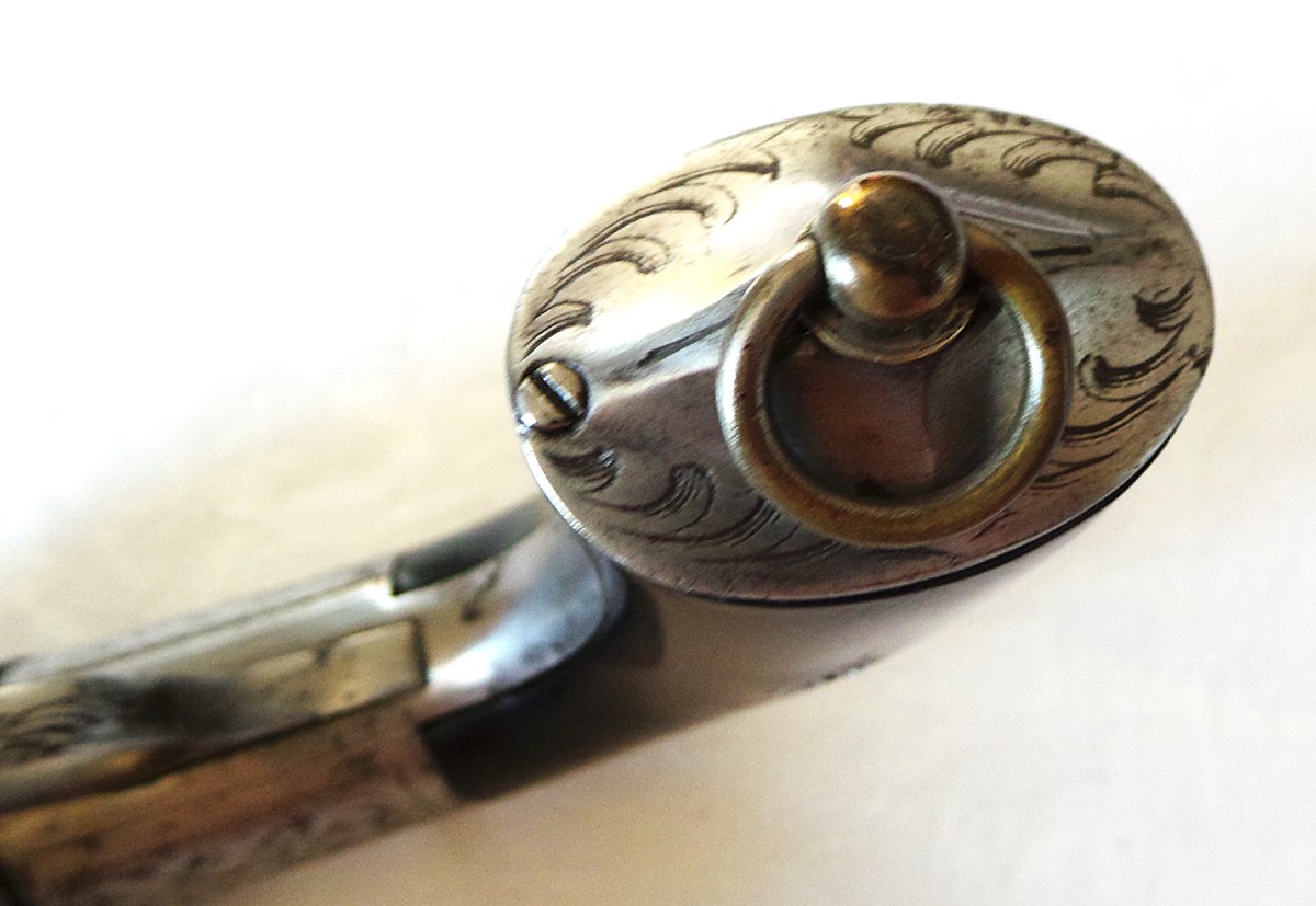 Revolver - "david-hermand" Pepper Mill - 9 Mm Caliber - 6 Cylinders - Top-fire - 1837 - 19th Century -photo-5