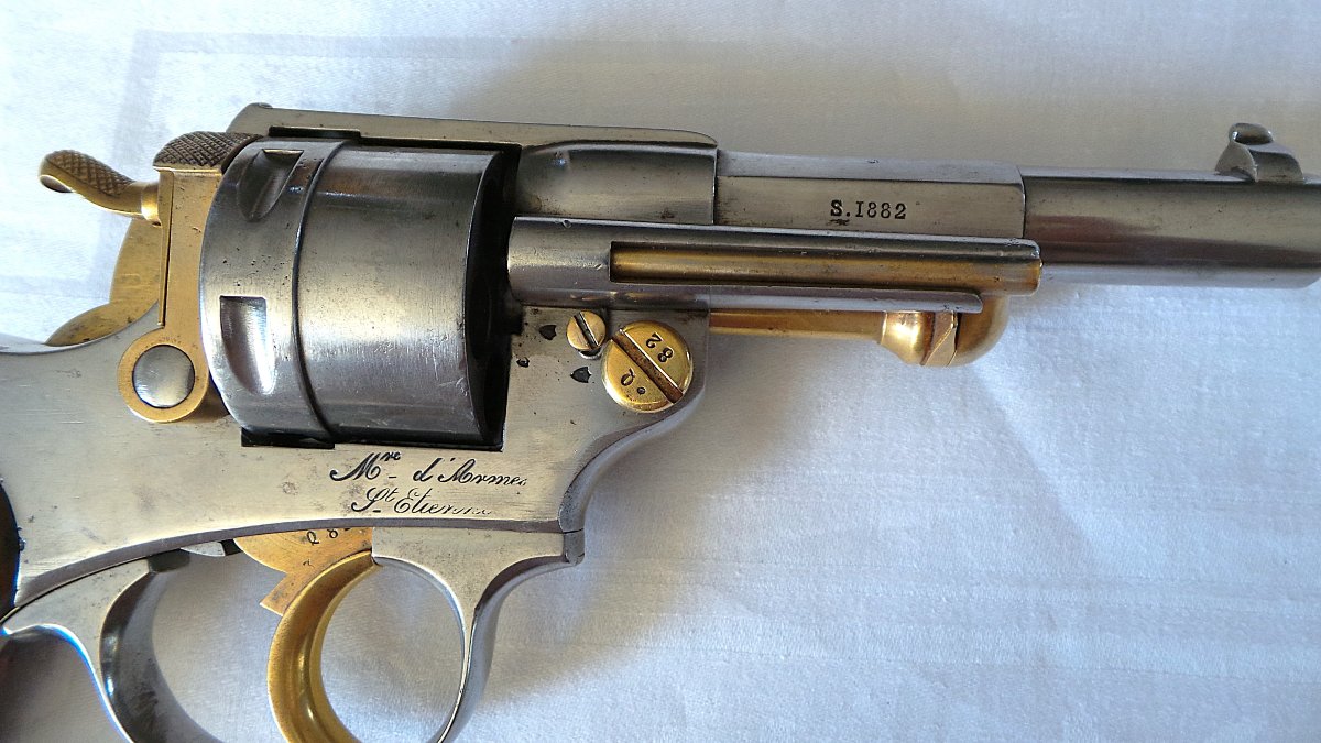REVOLVER CHAMELOT-DELVIGNE D  ORDONNANCE - MODELE 1873- XIX°-photo-2