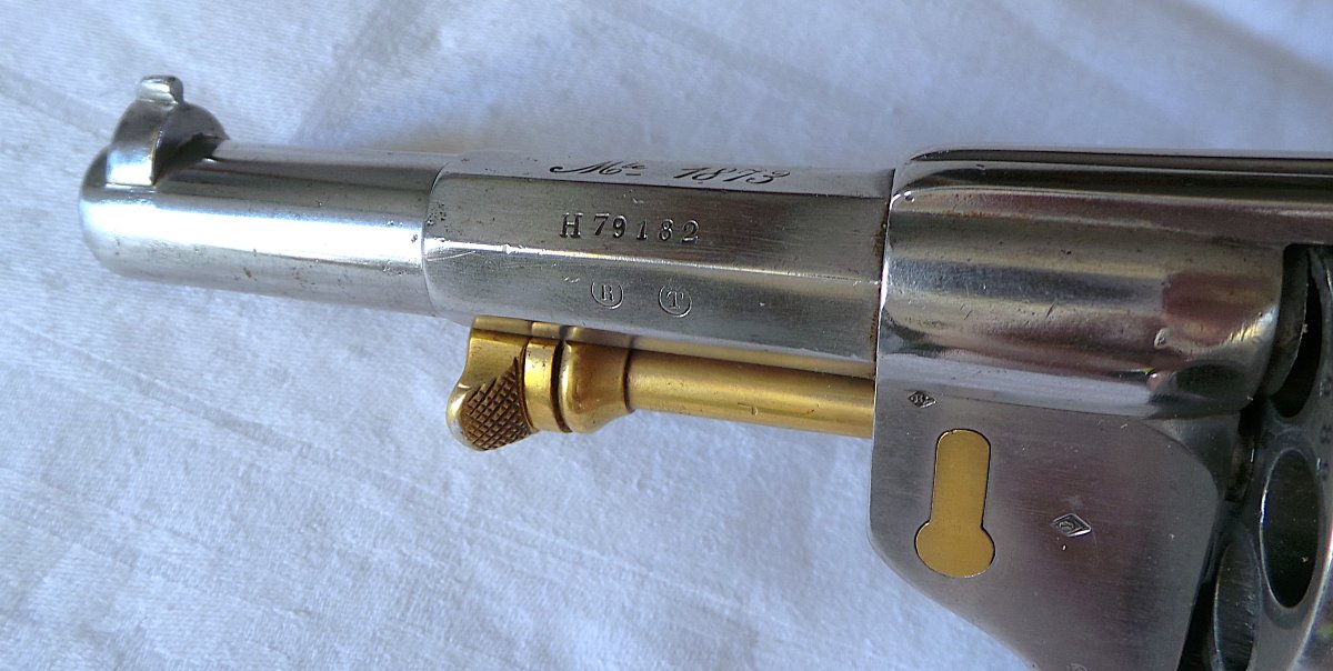 REVOLVER CHAMELOT-DELVIGNE D  ORDONNANCE - MODELE 1873- XIX°-photo-4