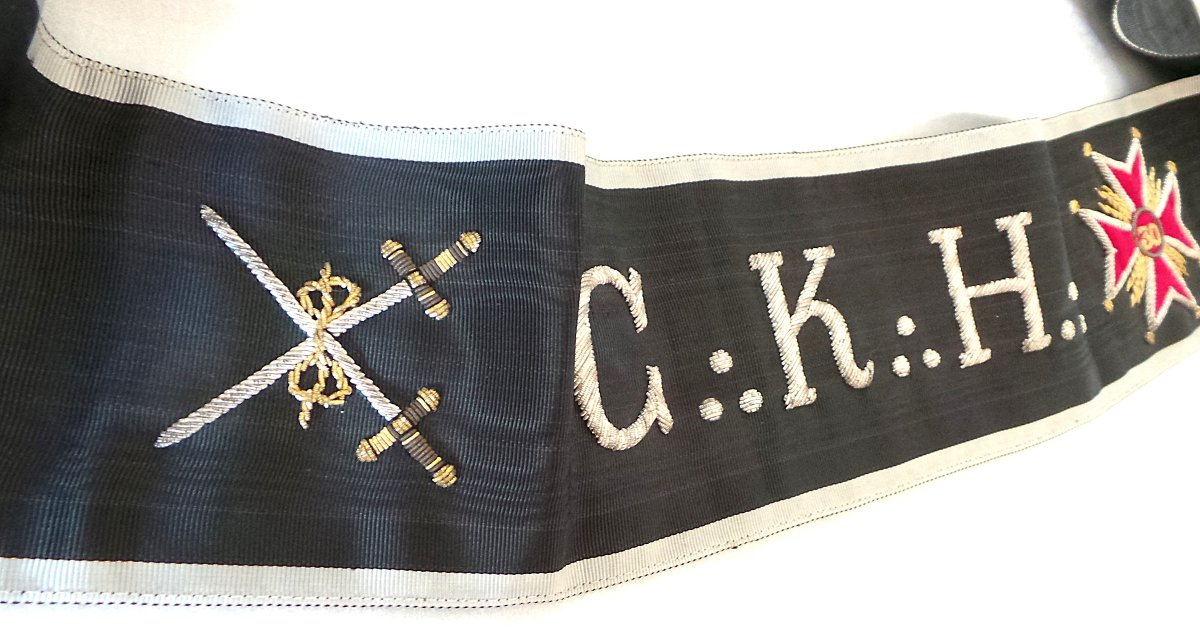 Cordon Kadosh 30° Degree - "c:. K:. H:.- XIX°"-photo-3