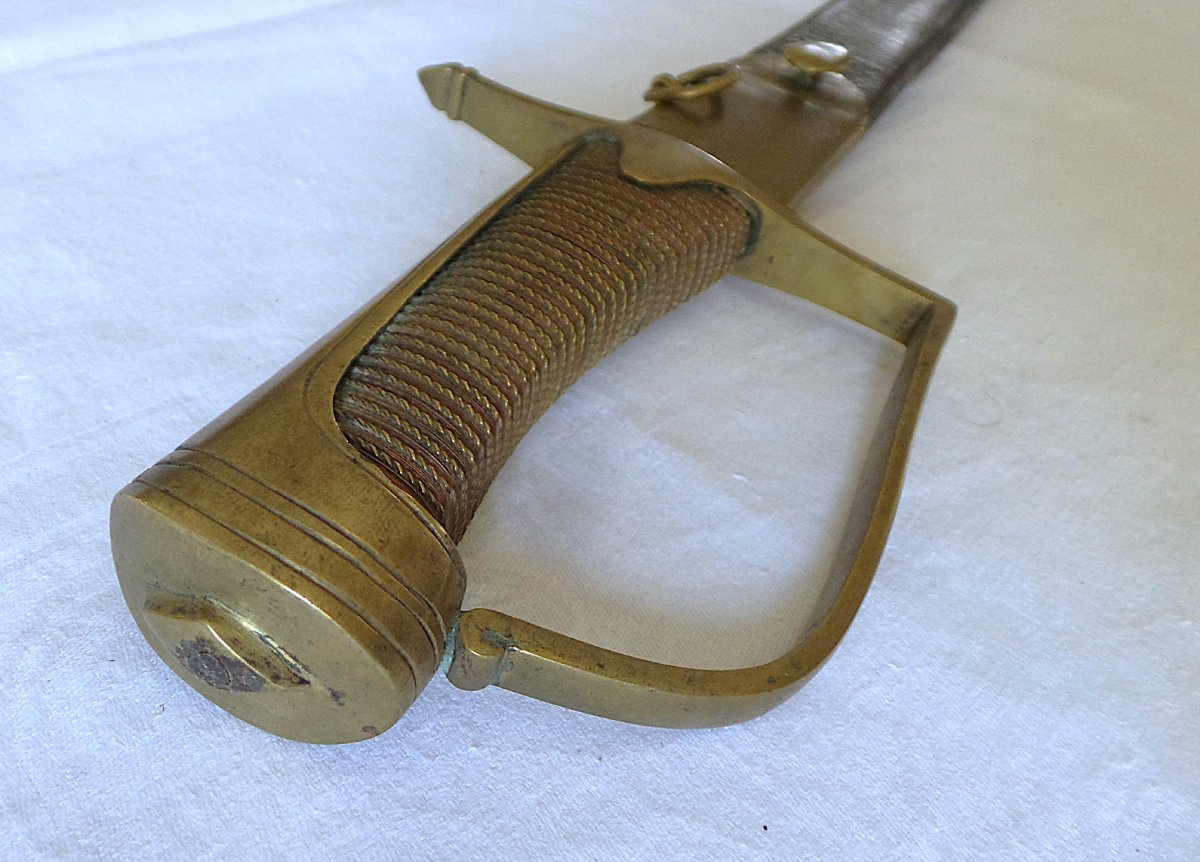SABRE OFFICIER CHASSEUR A CHEVAL - LOUIS XVI - ( 1774 - 1789 ) - XVIII°-photo-1