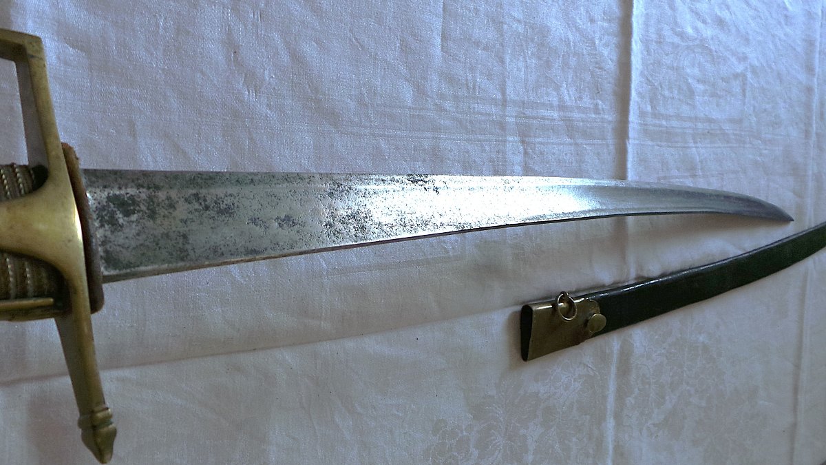 SABRE OFFICIER CHASSEUR A CHEVAL - LOUIS XVI - ( 1774 - 1789 ) - XVIII°-photo-3
