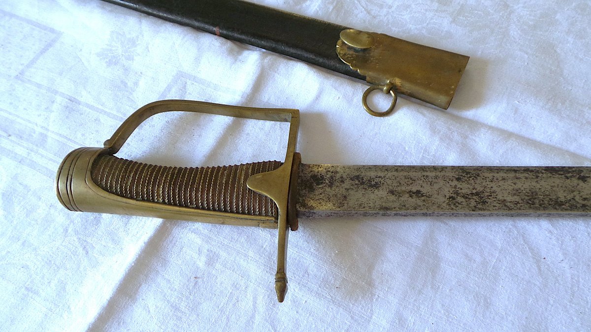 SABRE OFFICIER CHASSEUR A CHEVAL - LOUIS XVI - ( 1774 - 1789 ) - XVIII°-photo-4
