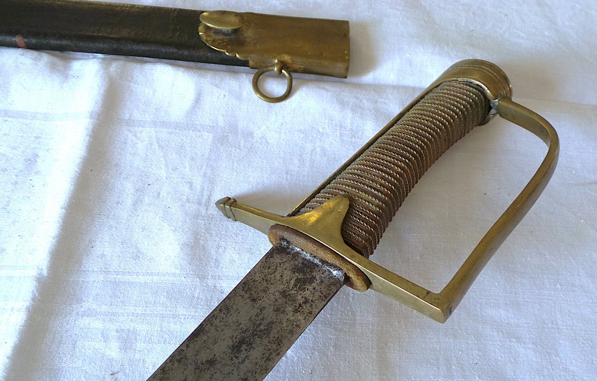 SABRE OFFICIER CHASSEUR A CHEVAL - LOUIS XVI - ( 1774 - 1789 ) - XVIII°-photo-6