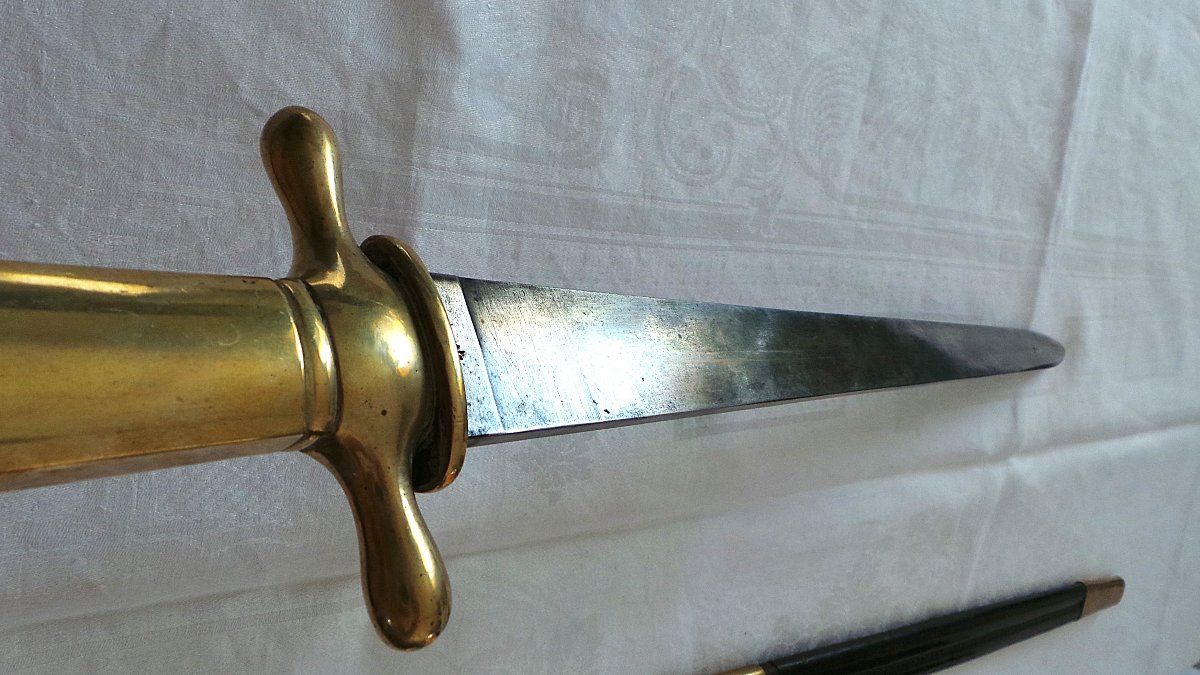 EPEE COURTE " HIRSCHAFANGER- M-1810 - PRUSSE-photo-1
