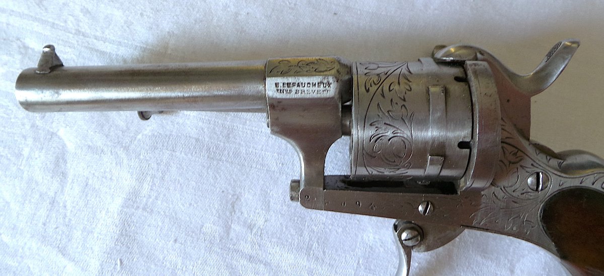 "eugene Lefaucheux" Revolver, Caliber 7 Mm, In A Case—1860–1870—19th Century-photo-4