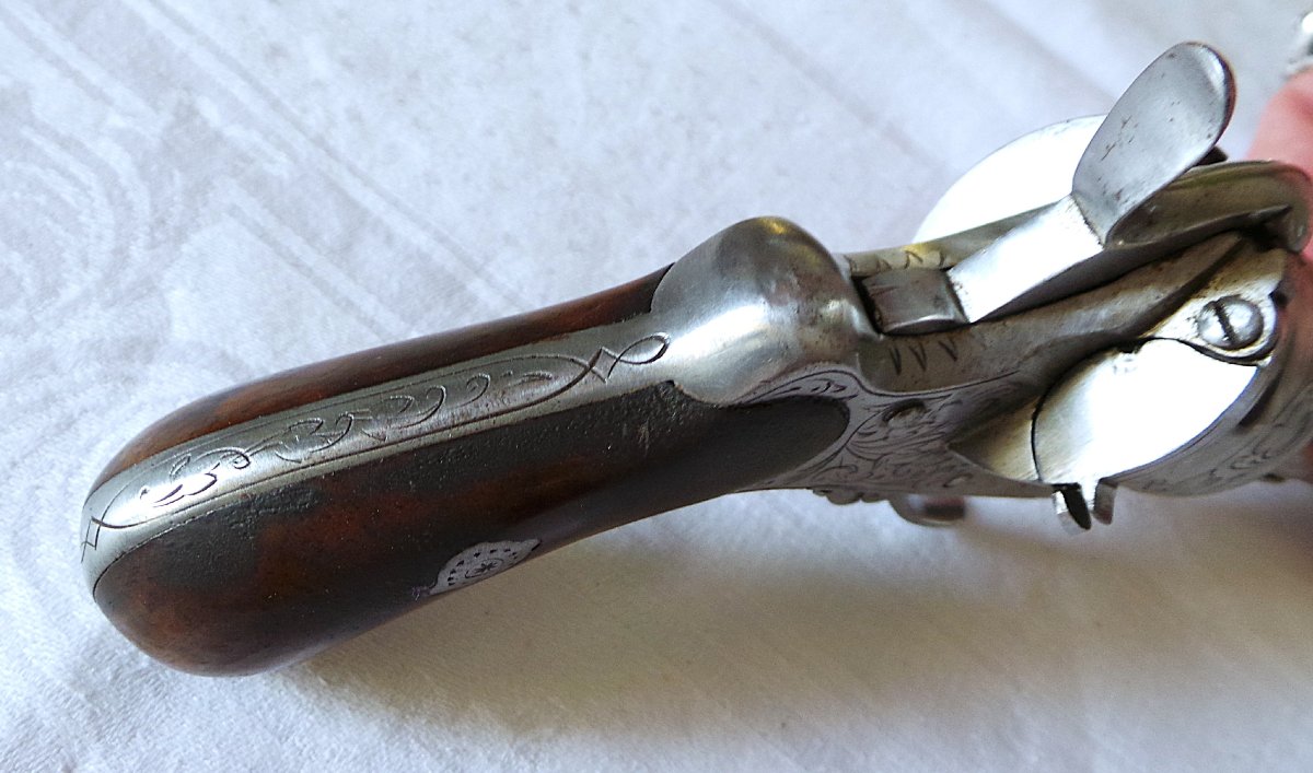 "eugene Lefaucheux" Revolver, Caliber 7 Mm, In A Case—1860–1870—19th Century-photo-5